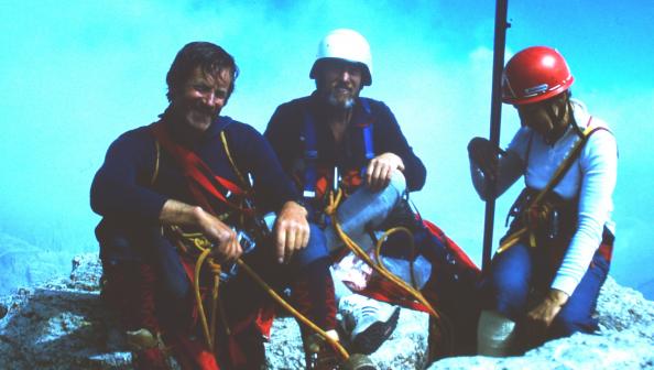 Am Gipfel von der großen Zinne mit Myriam und Gernot Lechner von Brixlegg