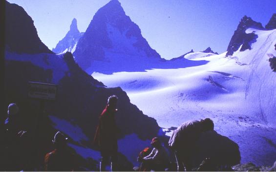 Blick zum goßen Seehor und litzner in der Silvretta