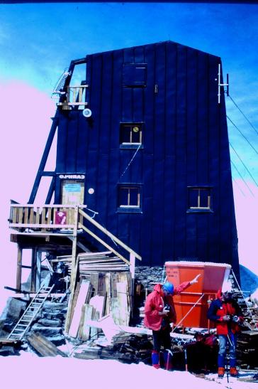 Die Capanna Margarita, höchste Berghütte der Alpen auf 4.500 m