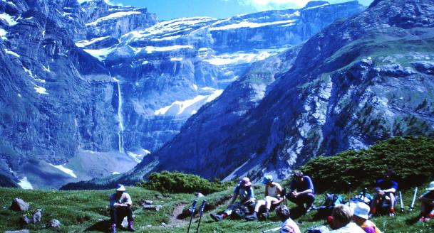 Am Cirk de Gavarnie mit dem höchsten Wasserfall Europas