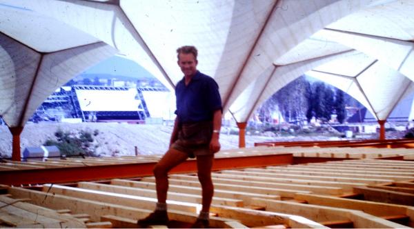 Da war ich beim Hallenbau in Lausanne beschäftigt für die schweizerische Landesausstellung