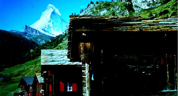 Das Matterhorn von Zermatt aus gesehen